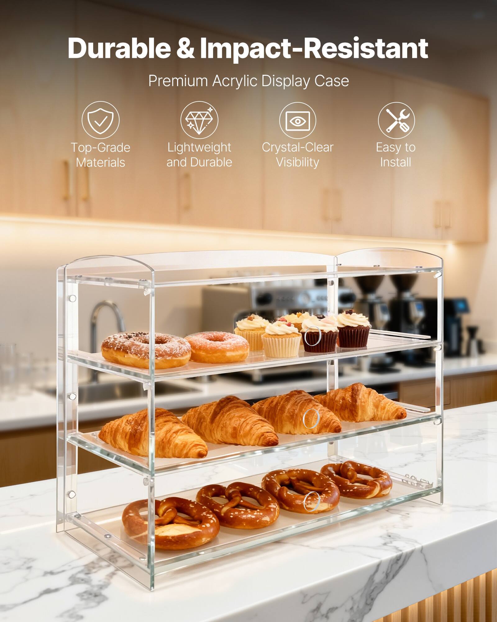 Durable & Impact-Resistant  
Premium Acrylic Display Case  
Top-Grade Materials  
Lightweight and Durable  
Crystal-Clear Visibility  
Easy to Install