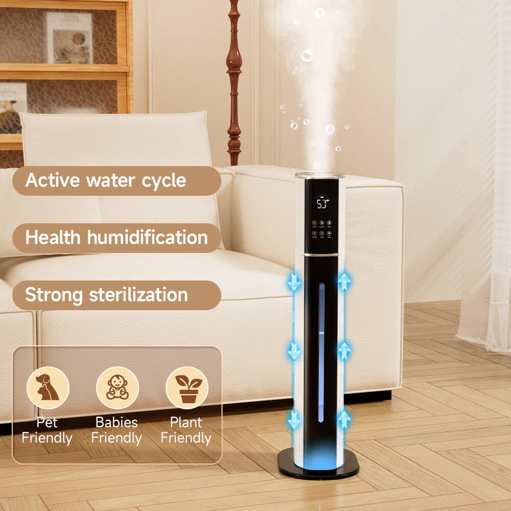 - Active water cycle
- Health humidification
- Strong sterilization
- Pet Friendly
- Babies Friendly
- Plant Friendly