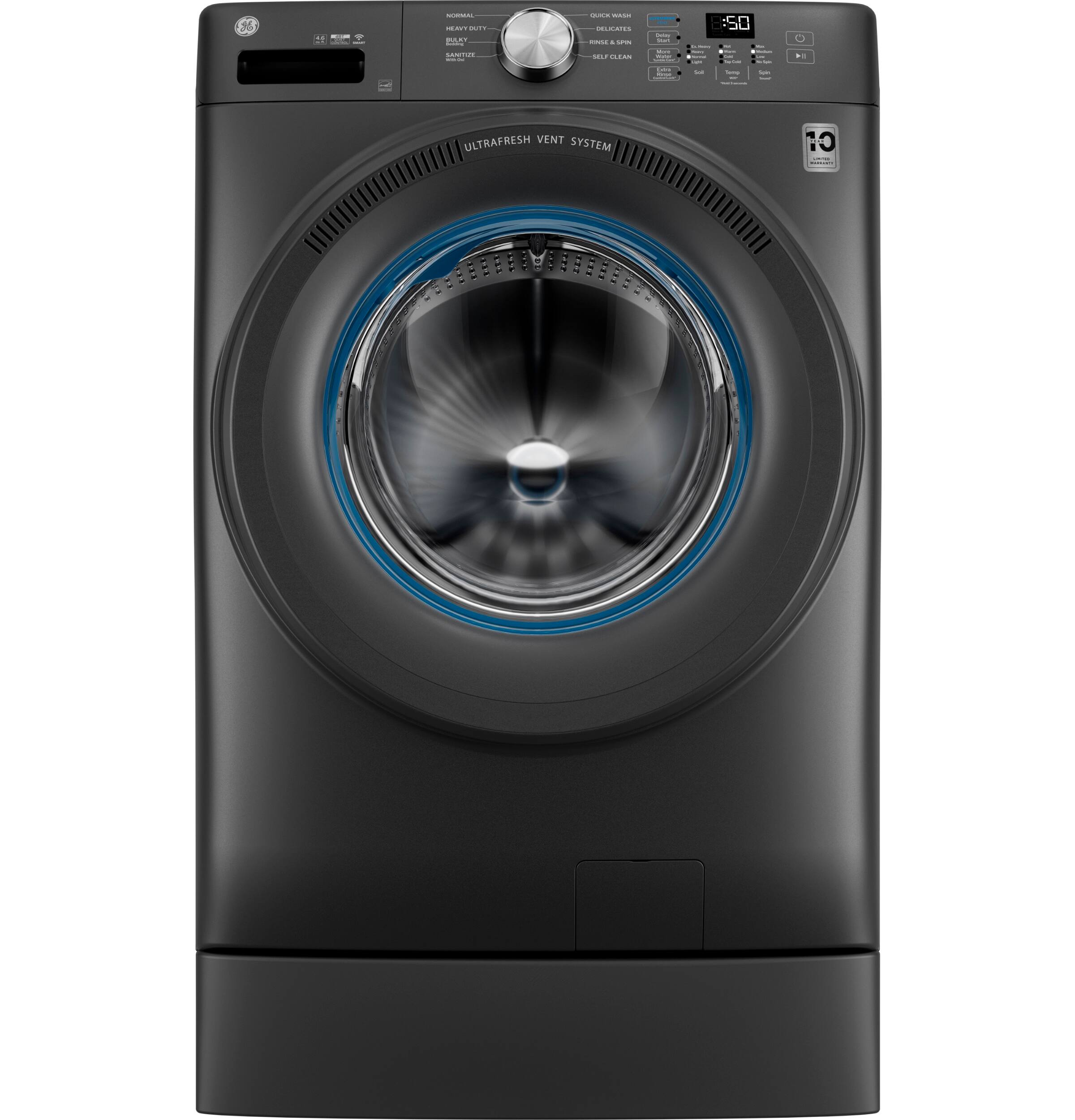 ULTRAFRESH VENT SYSTEM

NORMAL
HEAVY DUTY
BULKY
SANITIZE

OPTIONS
- QUICK WASH
- DELICATES
- RINSE & SPIN
- SELF CLEAN

10