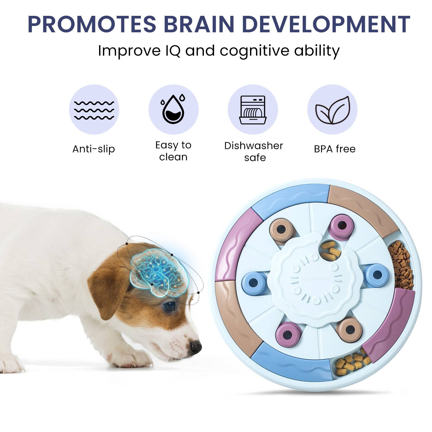 PROMOTES BRAIN DEVELOPMENT  
Improve IQ and cognitive ability  

- Anti-slip  
- Easy to clean  
- Dishwasher safe  
- BPA free  

OlO PREMARES