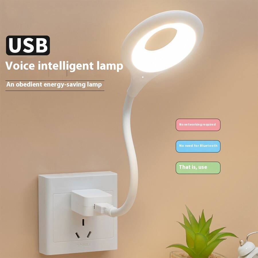 USB Voice intelligent lamp  
An obedient energy-saving lamp  

No networking required  
No need for Bluetooth  
That is, use BULL