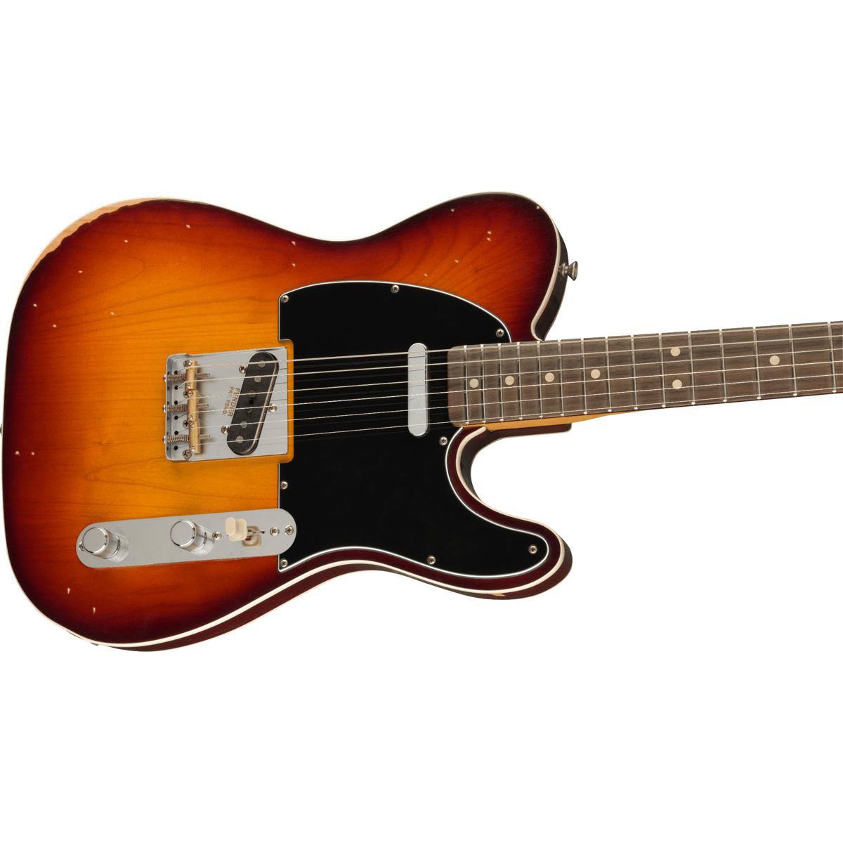 Alt View 4. Fender - Fender Jason Isbell Custom Telecaster Electric Guitar, Rosewood Fingerboard, 3-Color Chocolate Burst.