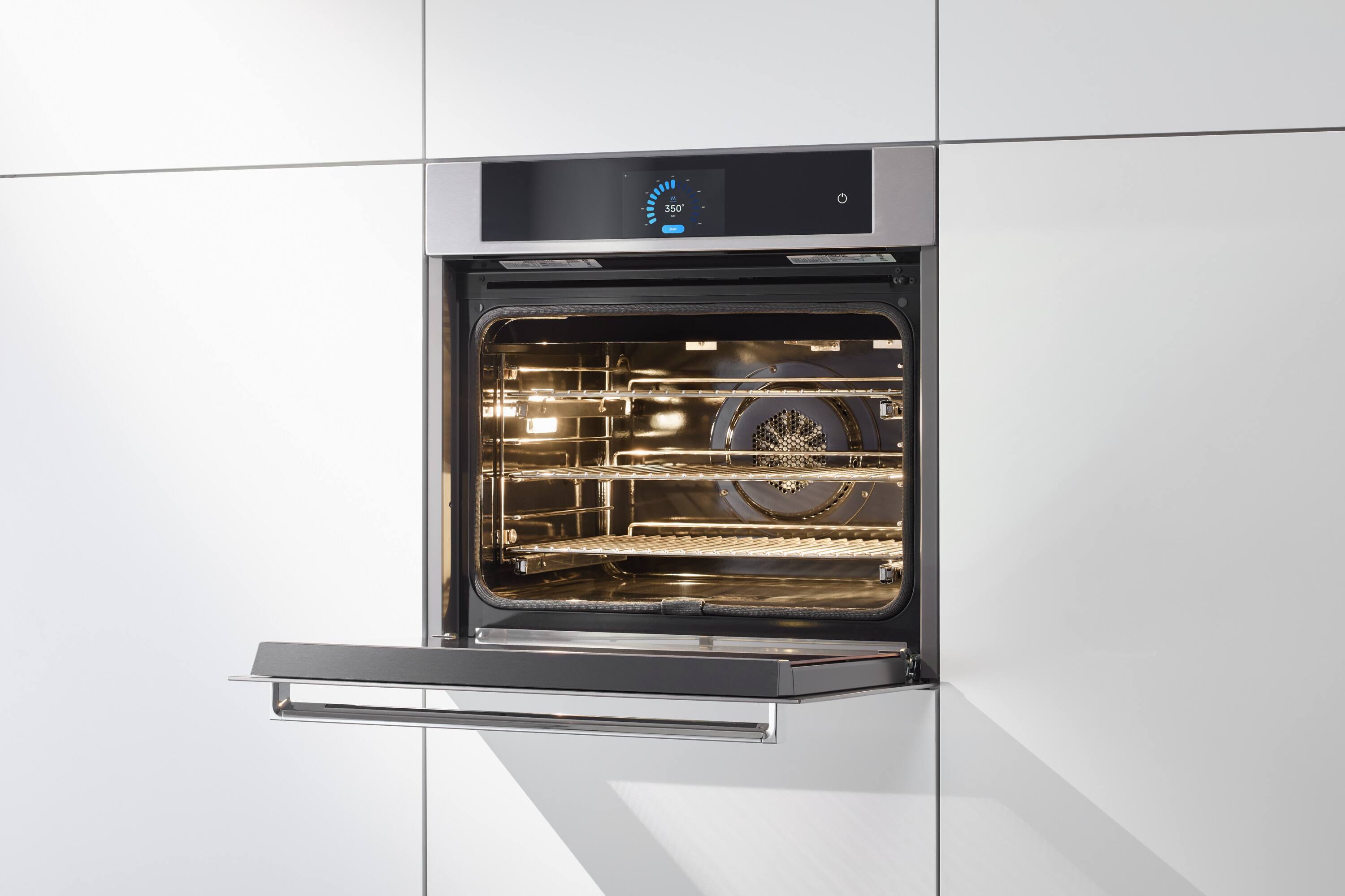 Alt View 2. Viking - 30" 4.28 Cu. Ft. RVL Built-In Single Electric True Convection Oven - Stainless Steel.