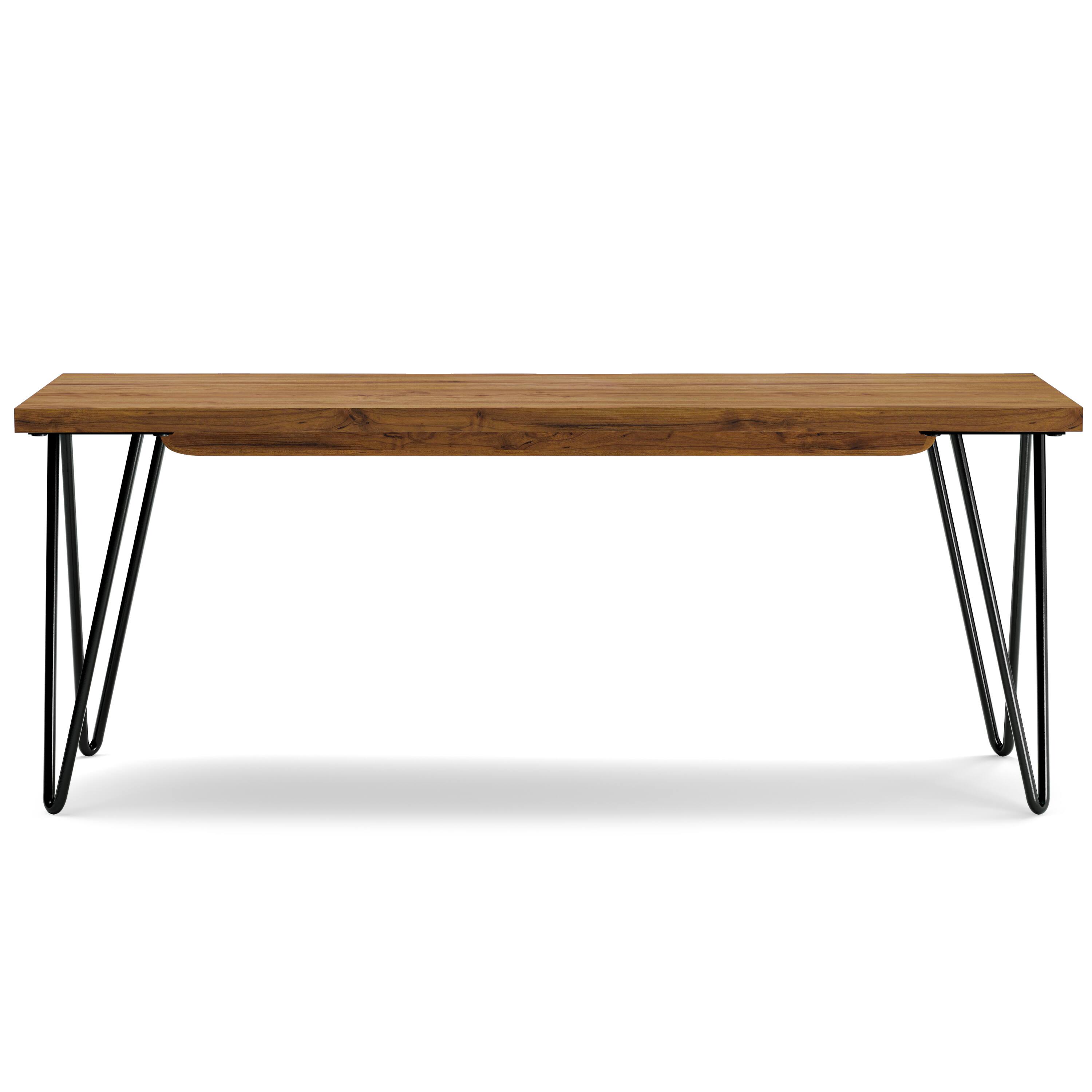 Left. Simpli Home - Colton SOLID MANGO WOOD 42 inch Wide Industrial Contemporary Bench in Natural - Natural.