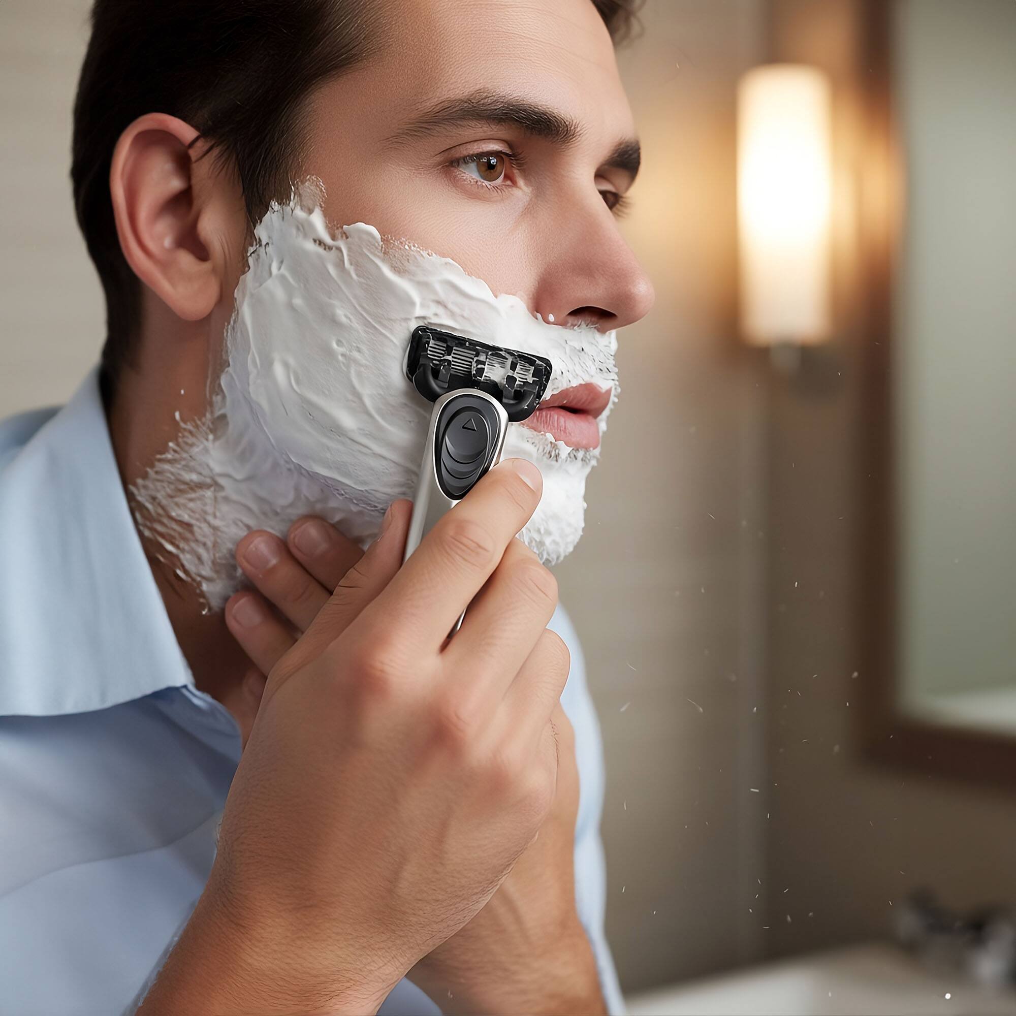Pursonic Premium Men's Shaving Kit with Alloy Metal Handle