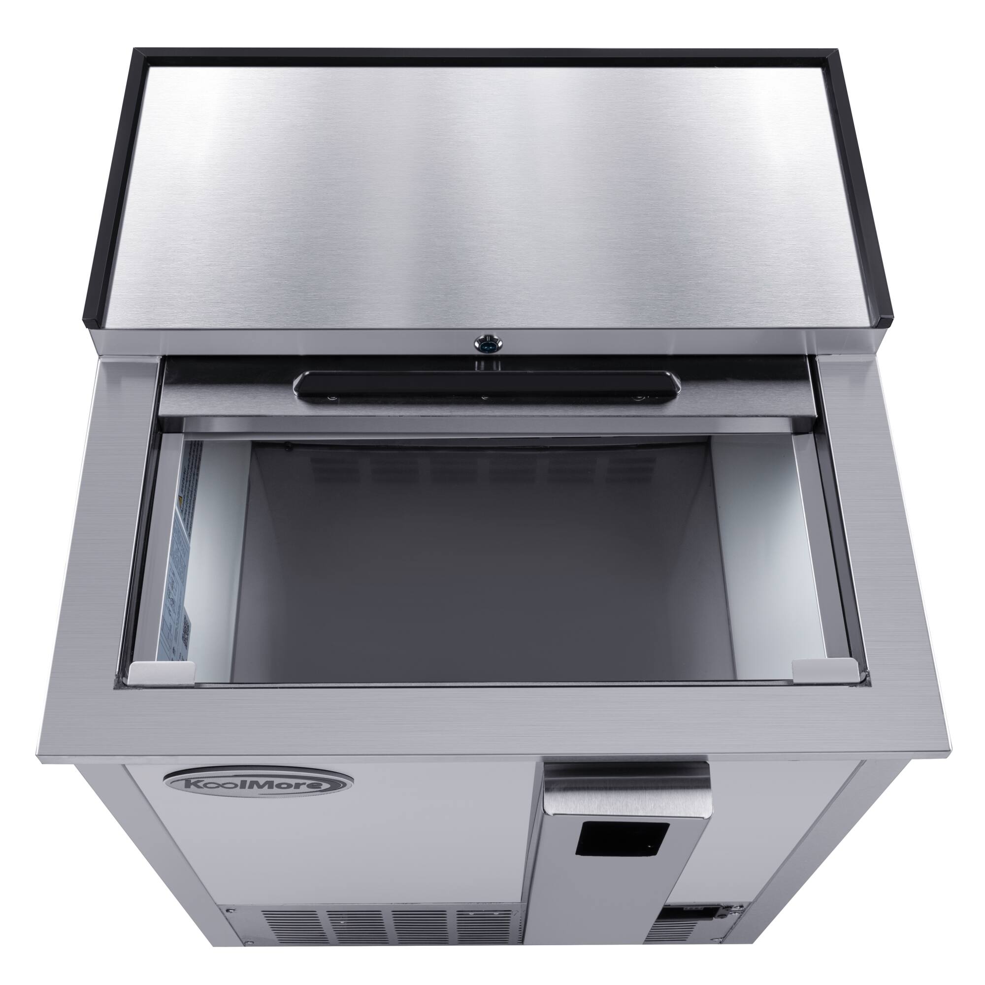 Alt View 6. Koolmore - 25 in. Commercial Bottle Cooler in Stainless-Steel with Built-In Opener, ETL Listed, 5 cu. ft. (KM-BOC25-SS) - Stainless steel.