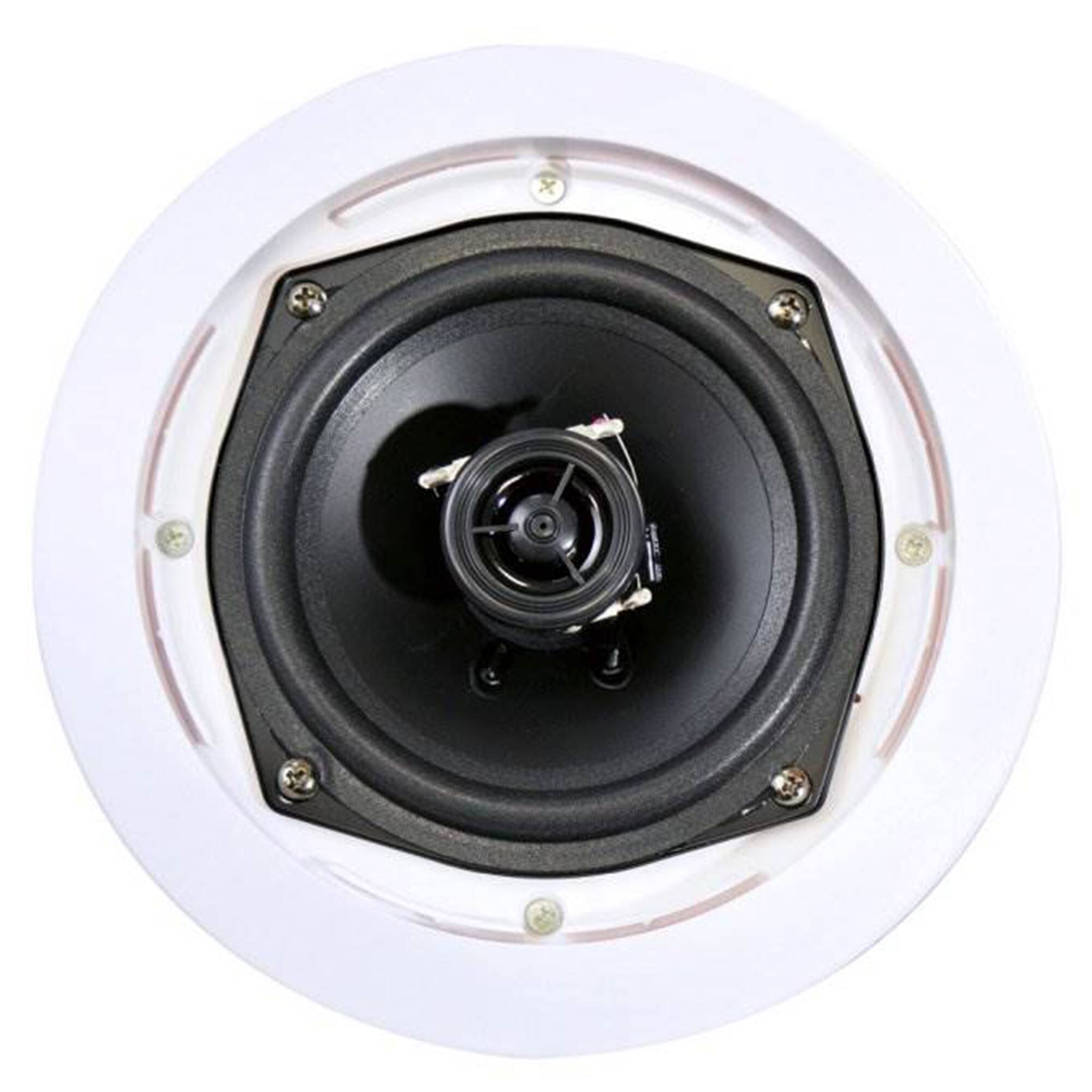 Alt View 7. Sterilite - PYLE PDIC61RD 200W 6.5'' Round Flush Mount In-Wall/Ceiling Home Speakers, 2 Pack - White.