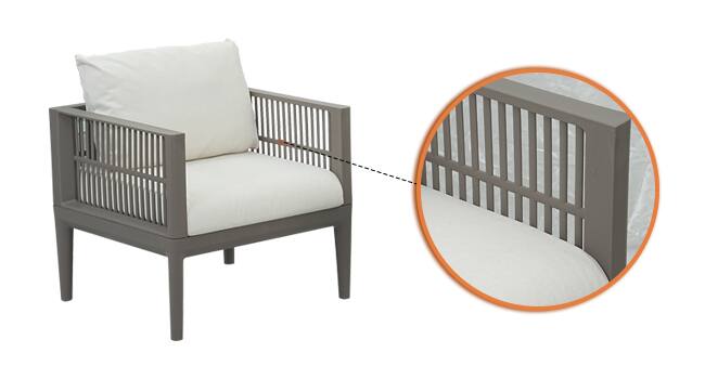 Angle. Werph - Werph 3 Pieces Patio Furniture Set - Brown.