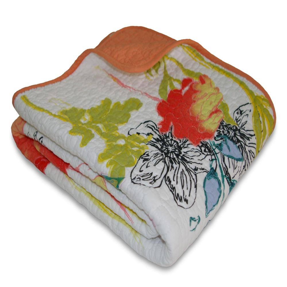 Alt View 2. Greenland Home Fashions - Greenland Home Fashion Watercolor Dream Throw - Multi 50x60" - Multi.