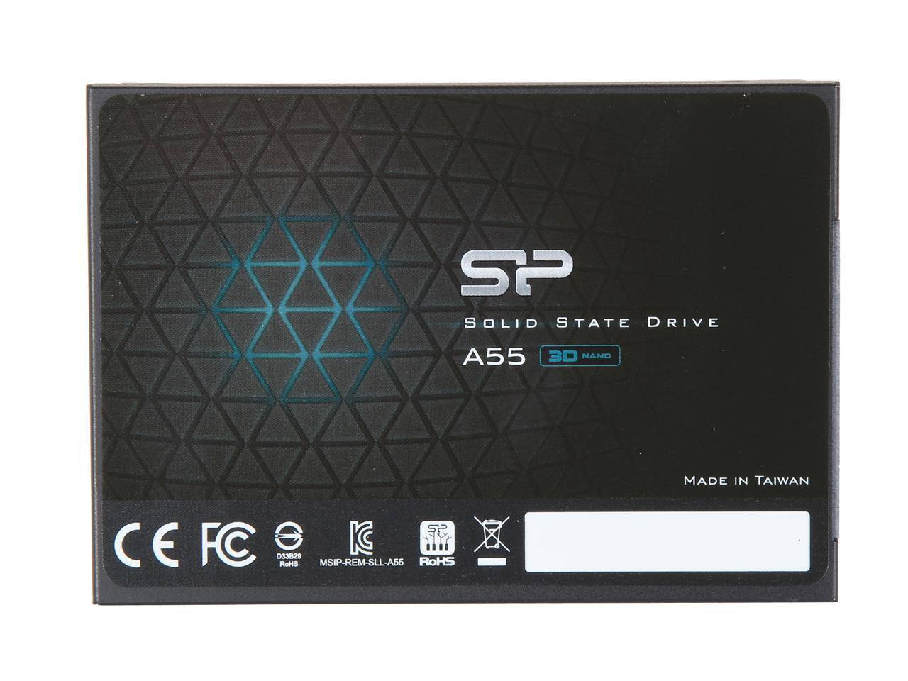 SP SOLID STATE DRIVE A55 3D NAND  
MADE IN TAIWAN  
CE FC  
MSIP-REM-SLL-A55  
RoHS  
D33829  
RoHS
