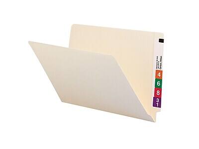 Alt View 1. Smead - Smead Shelf-Master End Tab File Folder, Straight Cut, Legal Size, Manila, 100/Box (27110) - Manila.