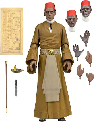 Front. NECA - Universal Monsters 7” Scale Action Figure -Ardath Bey Ultimate Mummy.