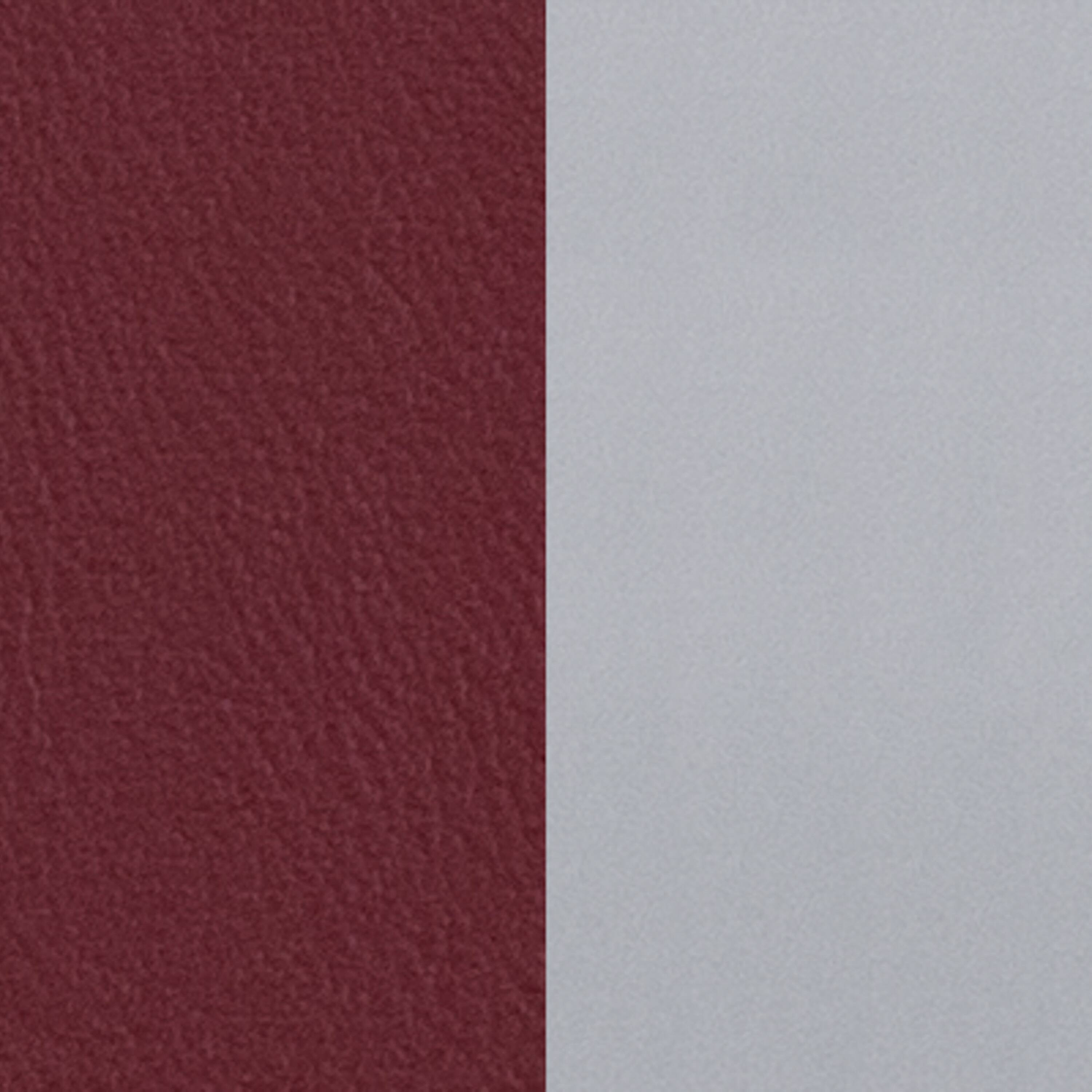 Alt View 6. Emma + Oliver - Silver Slat Back Metal Restaurant Dining Chair - Burgundy Vinyl Seat/Silver Frame.