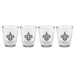The Memory Company - New Orleans Saints 4-Pack 2oz. Shot Glass Set - Multicolor