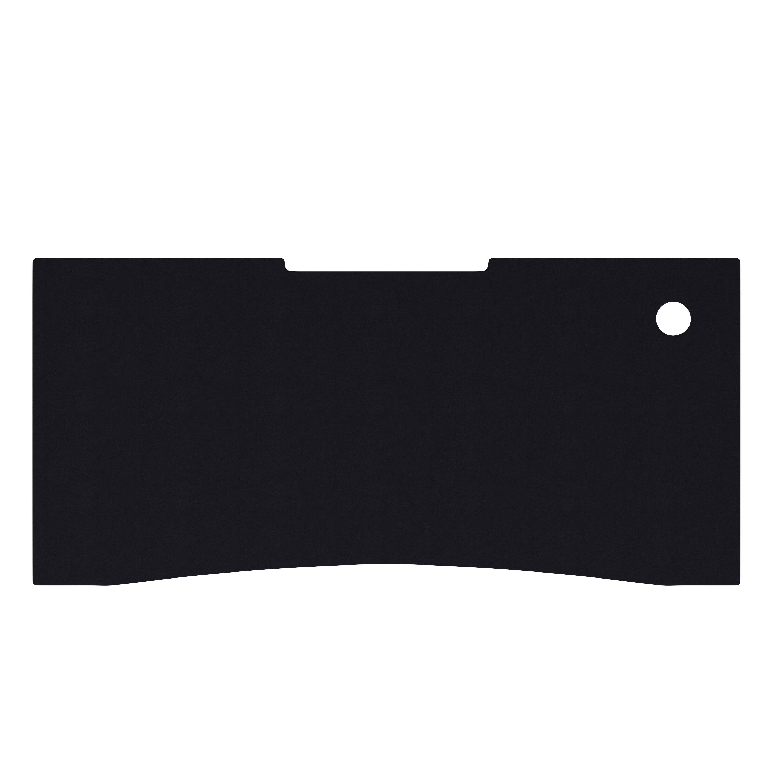 Alt View 10. Emma + Oliver - Tyr Mega Size PC Gaming Mouse Pad with Micro Weave Cloth Surface, Anti-Slip Rubber Backing and Cable Management - Black.