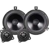 MB Quart - Tuned 6-1/2" Convertible Car Speakers with Fiber Cones (Pair) - Black - Front_Zoom