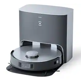 ECOVACS Robotics - Refurbished Excellent - ECOVACS DEEBOT X1 PLUS ROBOT VACUUM AND MOP COMBO WITH SELF EMPTYING STATION - Black