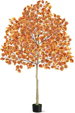 Oumilen - Artificial Autumn Tree 6FT, Decoration Outdoor & Indoor, Faux Fall Autumn Harvest Tree