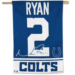 WinCraft - Matt Ryan Indianapolis Colts 28'' x 40'' Single-Sided Vertical Banner - Multicolor
