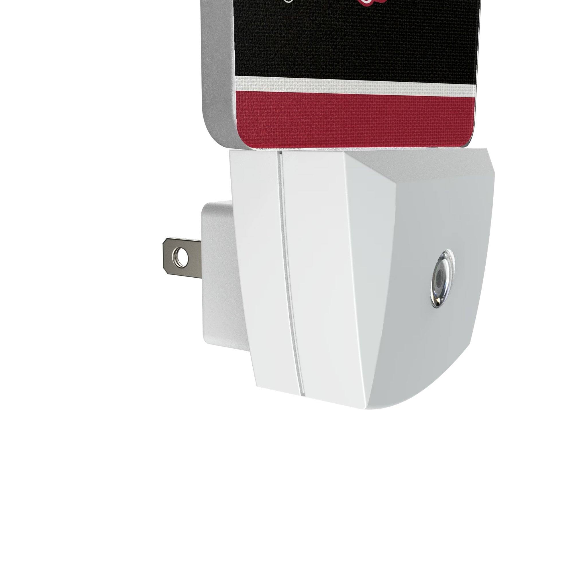 Alt View 2. Keyscaper - Arkansas Razorbacks Stripe Design Nightlight 2-Pack - Multicolor.
