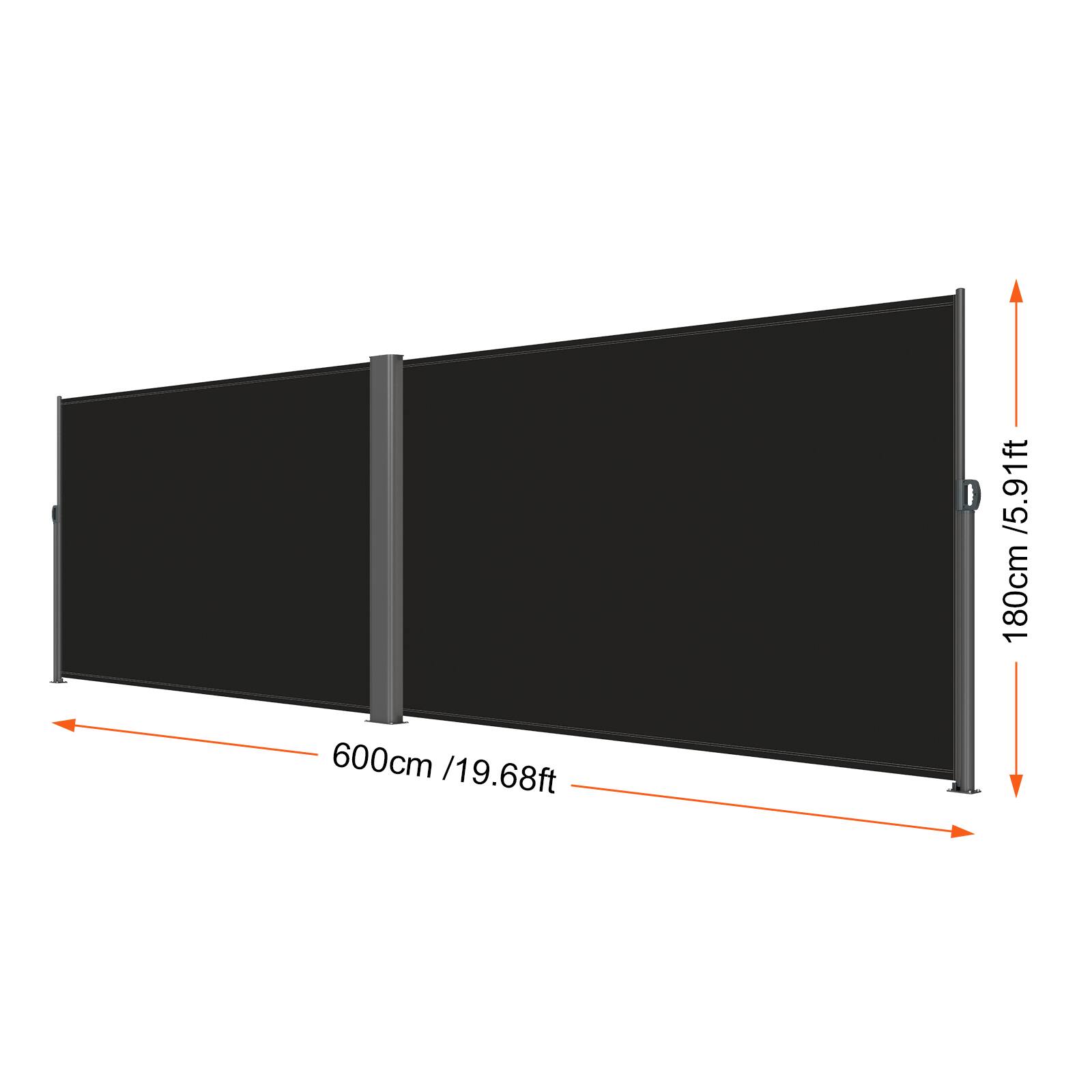 180cm /5.91ft, 600cm /19.68ft