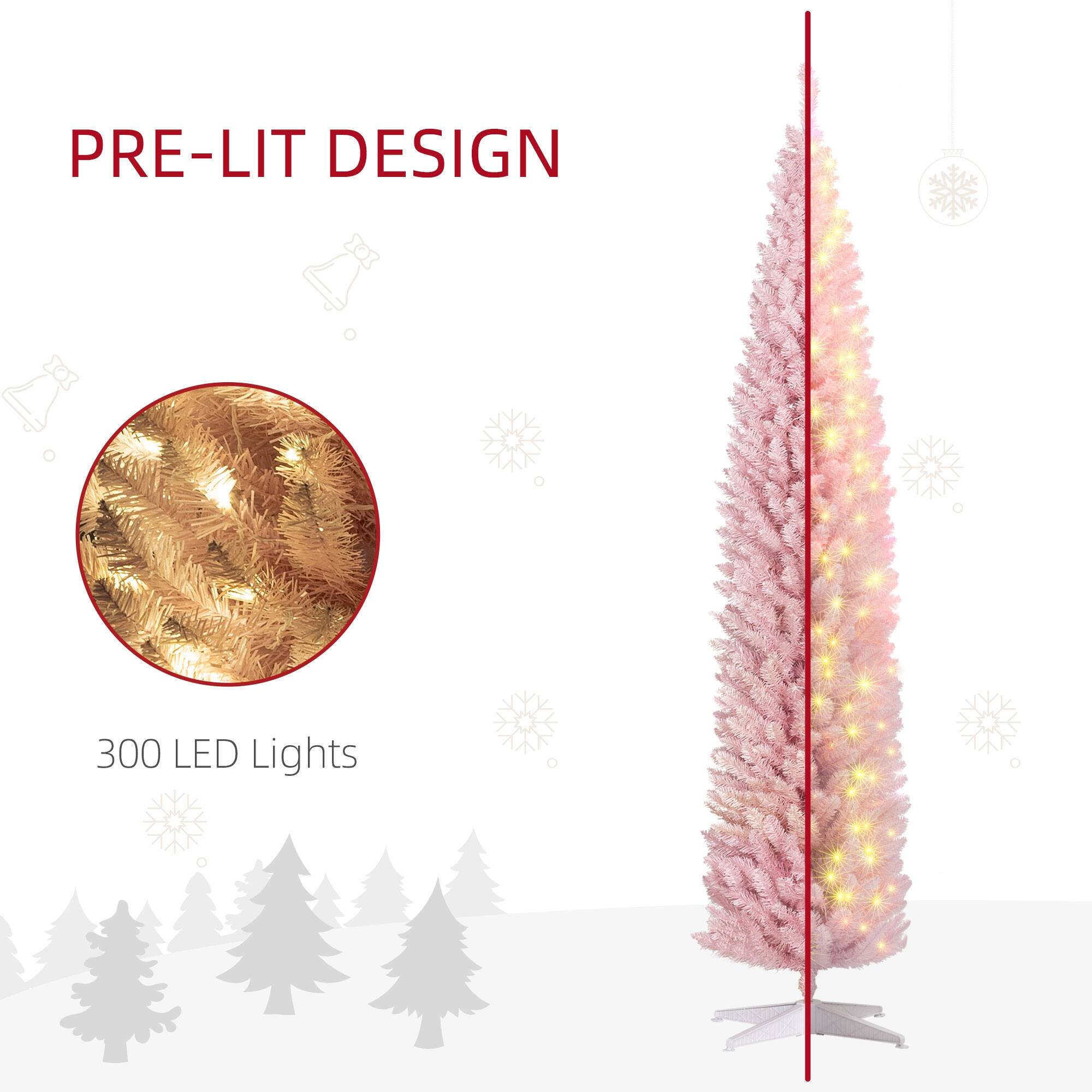 The text on the image should be grouped and corrected as follows:

- "PRE-LIT DESIGN"
- "300 LED Lights"