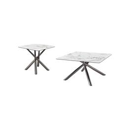 Coaster Co. of America - Carvell 2-piece Square Coffee and End Table Set - Mirage White