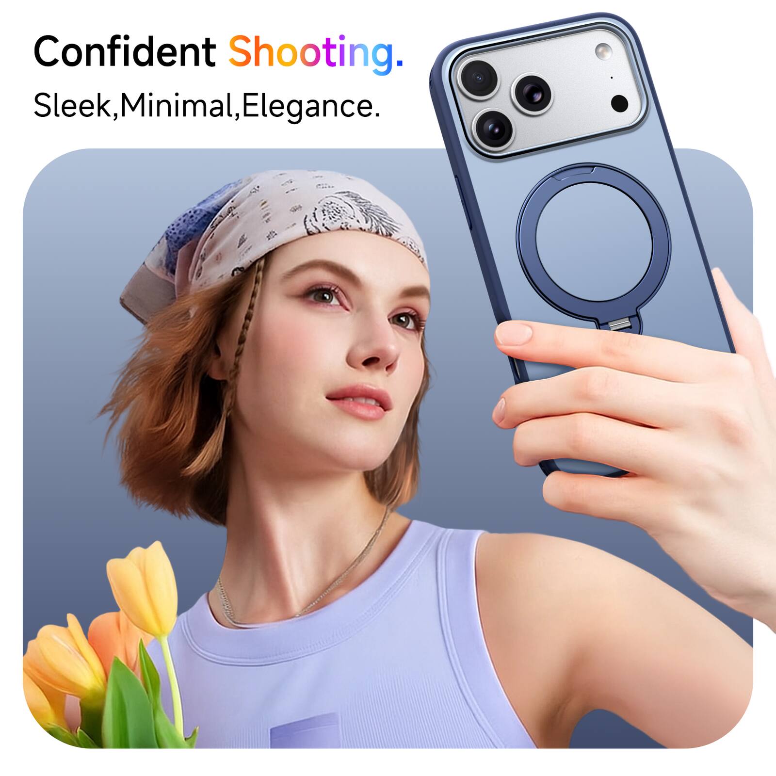 Confident Shooting.  
Sleek, Minimal, Elegance.