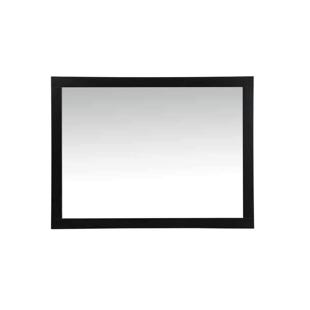 Alt View 5. Elegant Decor - Aqua vanity mirror 48x36 inch in black - Black.