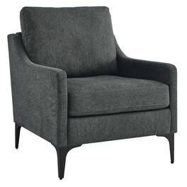Corland Upholstered Fabric Armchair by Modway - Gray