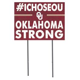 Jardine - Oklahoma Sooners 18'' x 24'' I Chose Lawn Sign - Red
