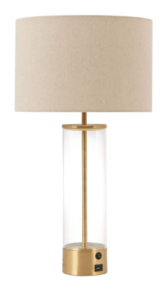 Hivvago - Boreal Table Lamp - Beige & Gold