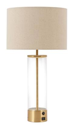 Hivvago - Boreal Table Lamp - Beige & Gold