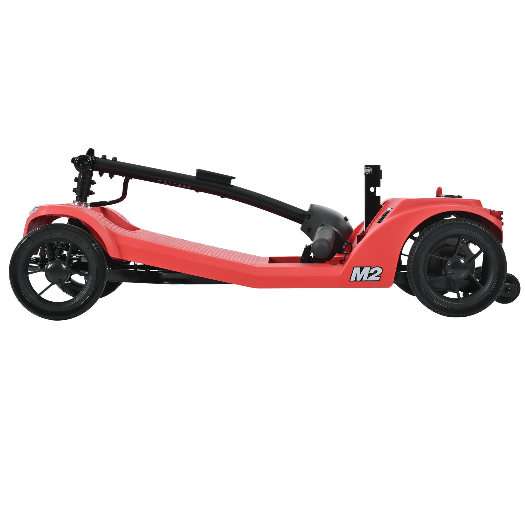 Alt View 5. Segmart - 4 Wheel Mobility Scooters for Seniors, Electric Mobility Scooters with Control Panel, Power Scooter for Outdoor - Red.