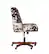 Alt View Zoom 15. Linon Home Décor - Donora Cow Print Microfiber Fabric Adjustable Office Chair With Wood Base - Brown and White.