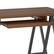 Alt View 13. Simpli Home - Sawhorse industrial 50 inch wide solid walnut wood and metal small desk - Walnut.