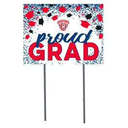 Jardine - Radford Highlanders 18" x 24" Proud Grad Yard Sign - White