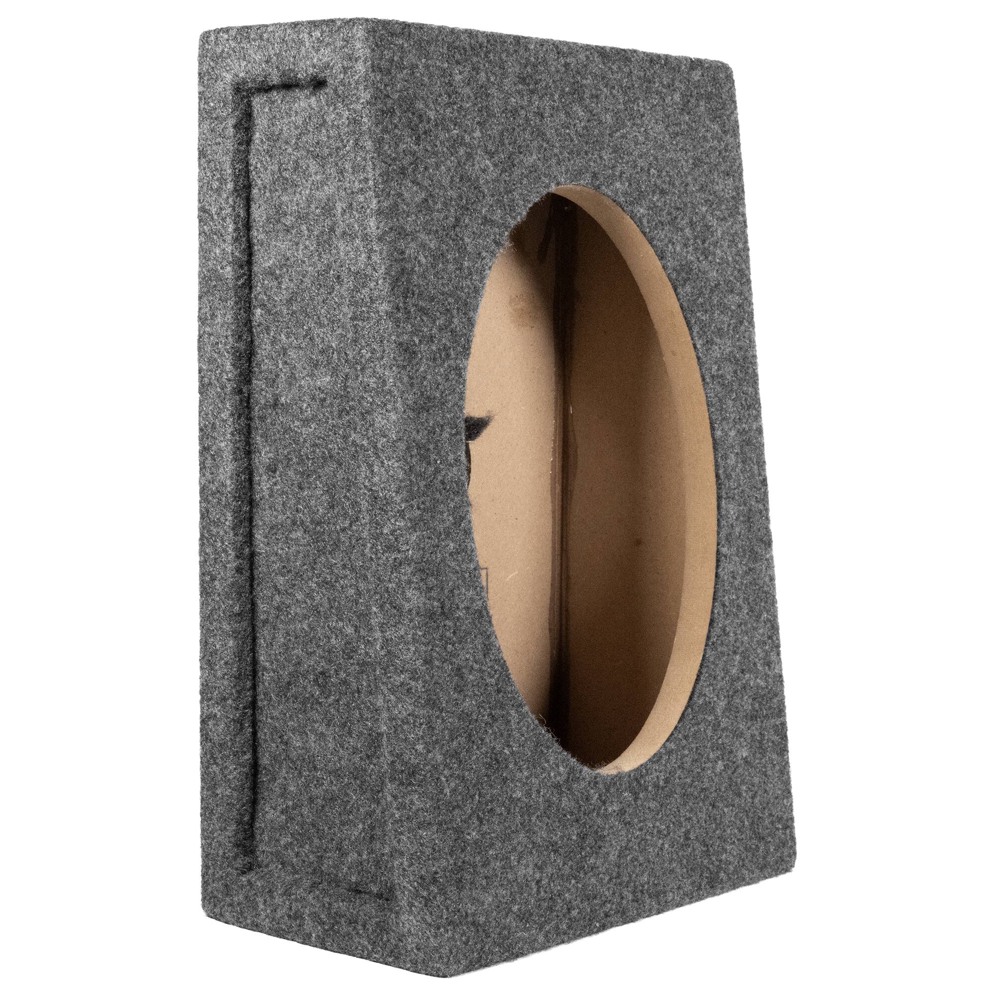Alt View 3. QPower - QPower 6x9 Inch Vertical Speaker Box Enclosure, 5/8" MDF Car Audio, 2 Pack - Charcoal.