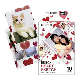 Fujifilm - Instax Mini Film - 10 Exposures - Heart Sketch