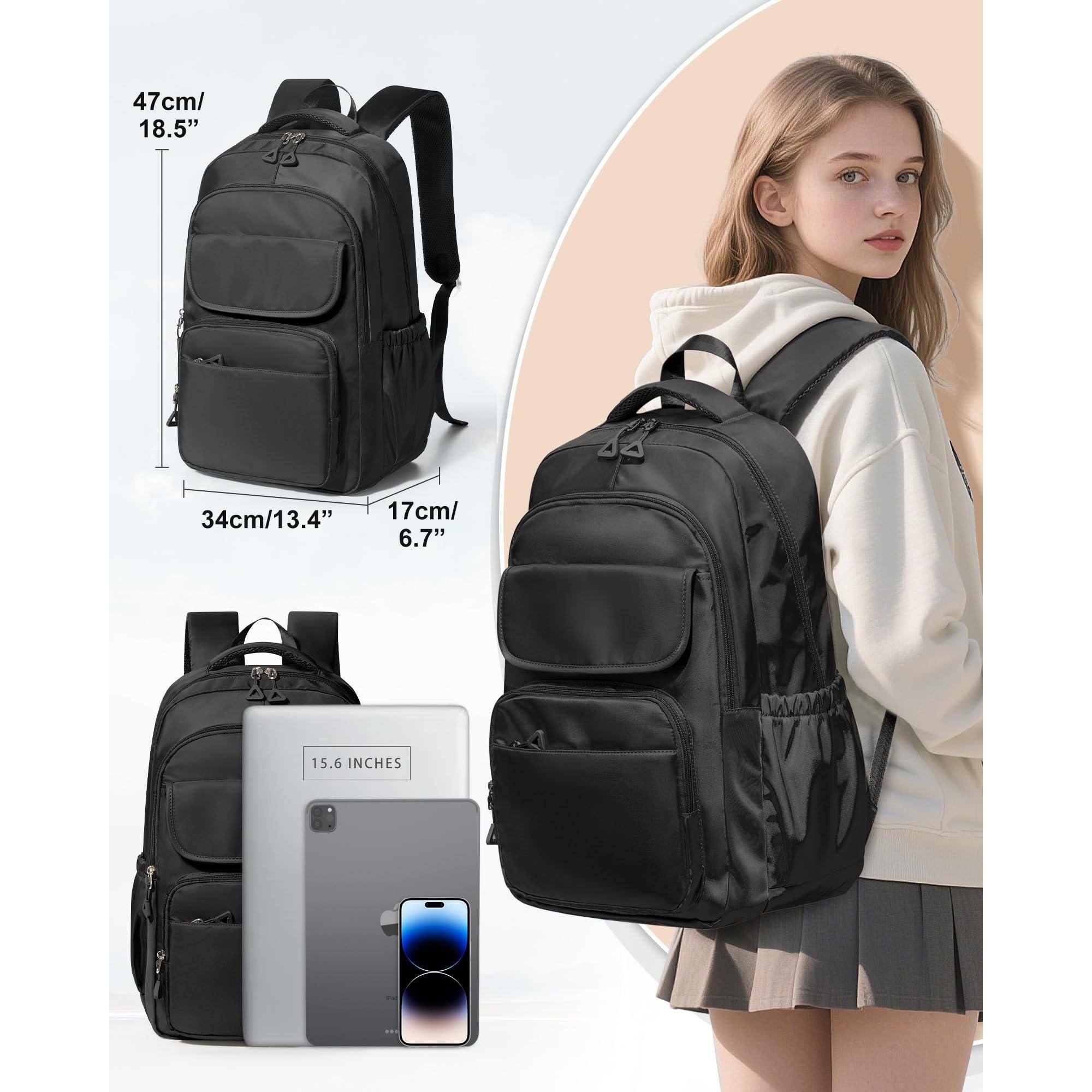 Pacoar Cade Backpack For Women Men Waterproof High School Backpacks ...