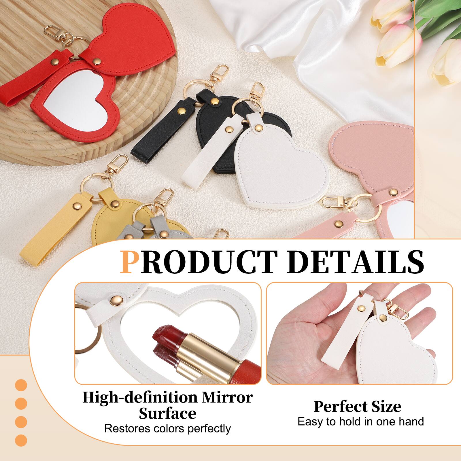 PRODUCT DETAILS

- High-definition Mirror Surface
  - Restores colors perfectly

- Perfect Size
  - Easy to hold in one hand