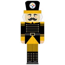 Fan Creations - Pittsburgh Steelers 31'' Nutcracker Leaner - Multicolor