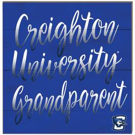 Jardine - Creighton Bluejays 10'' x 10'' Grandparent Plaque - Blue