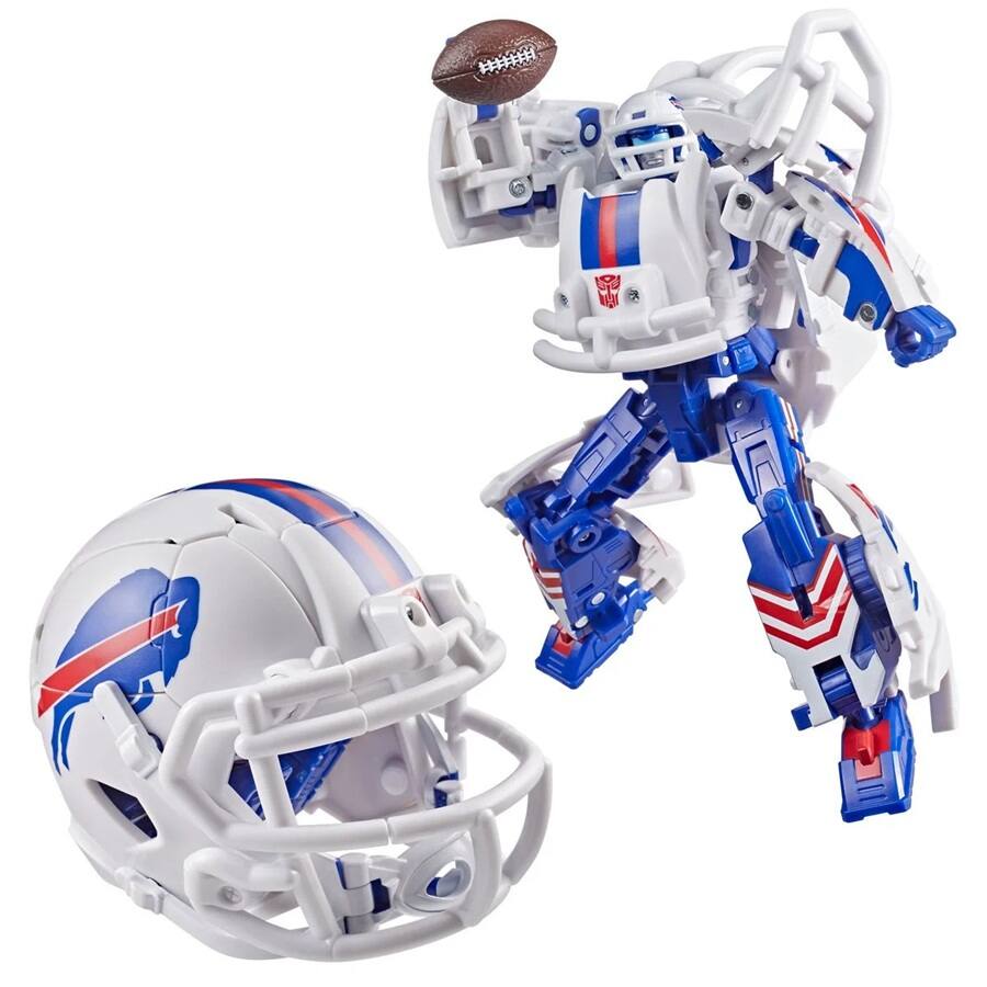 Alt View 6. Hasbro - Transformers x NFL - Buffalo Bills - Blizz-herd Helmet Action Figure   - COLLECTIBLES - Multicolor.
