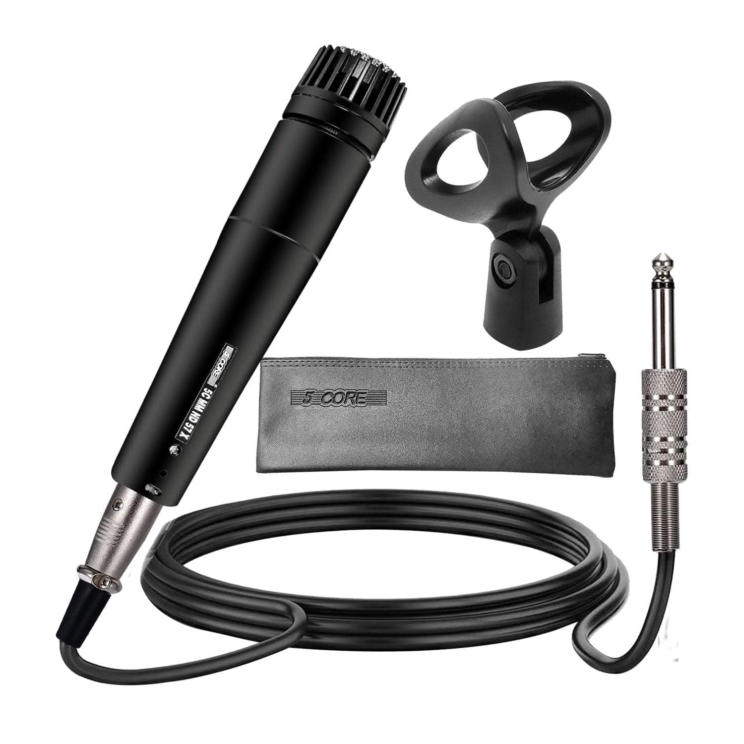 5 CORE - XLR Microphone Dynamic Mic Karaoke Singing Studio  Handheld Mics -ND-57X