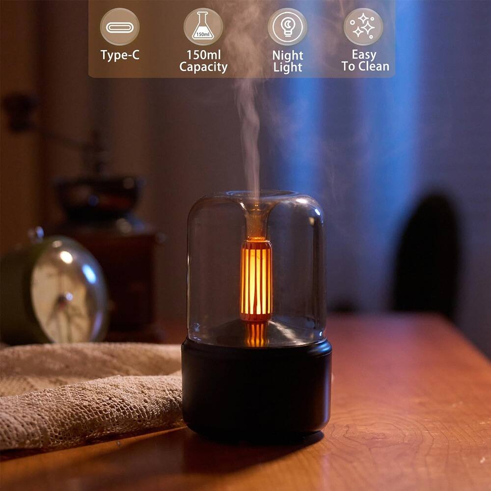 150ml Type-C 150ml Capacity Night Light Easy To Clean