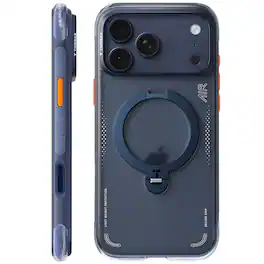 TORRAS - Ostand Q3 Air, Shockproof Magnetic Case with 360° Stand, iPhone 17 Pro Max - Midnight Blue