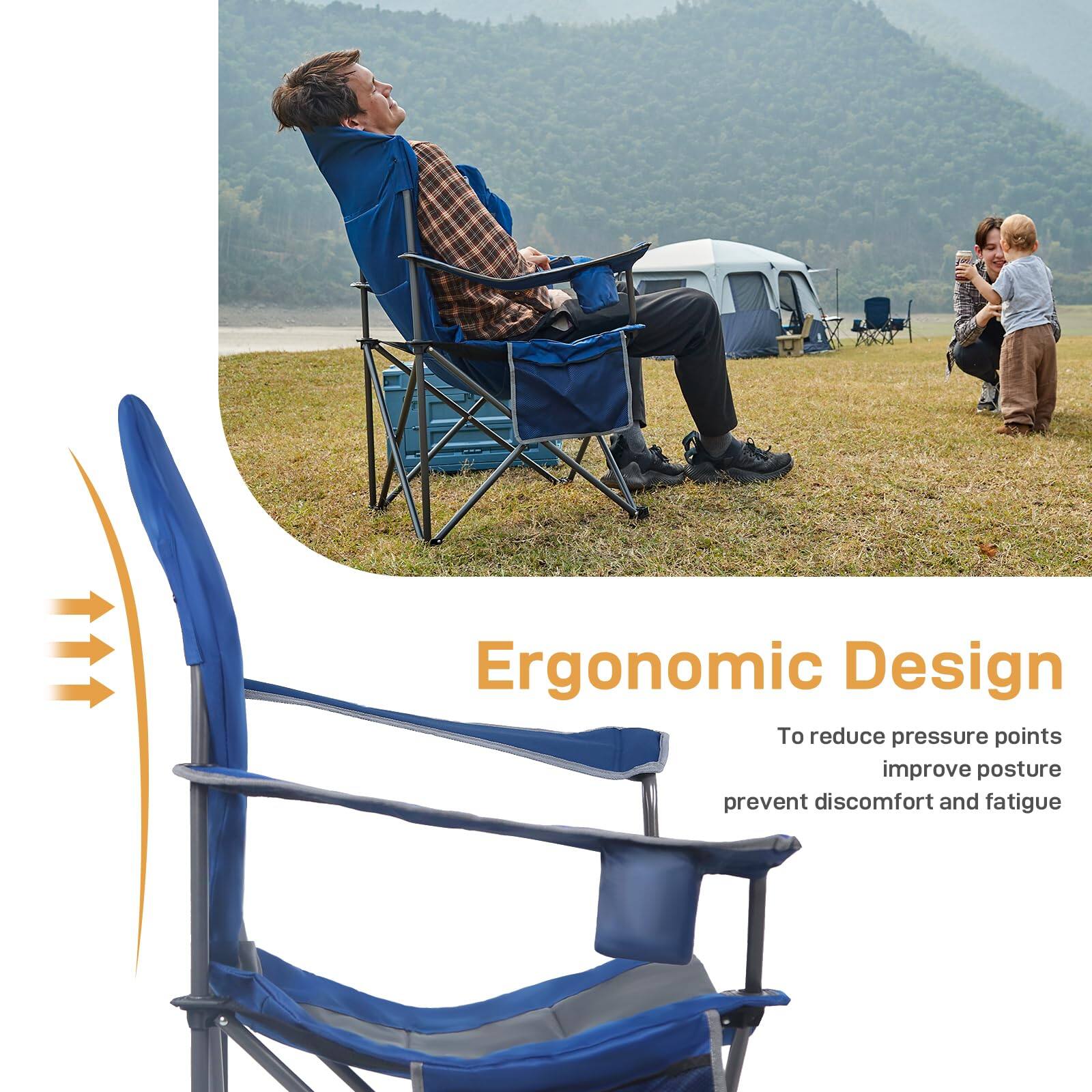 Ergonomic Design  
To reduce pressure points, improve posture, prevent discomfort and fatigue