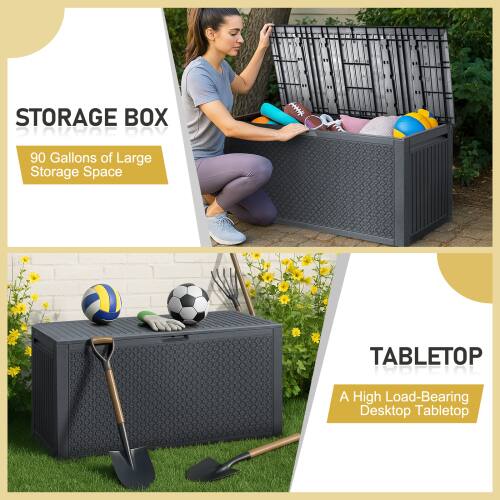 STORAGE BOX | DAV 90 Gallons of Large Storage Space  
TABLETOP | A High Load-Bearing Desktop Tabletop