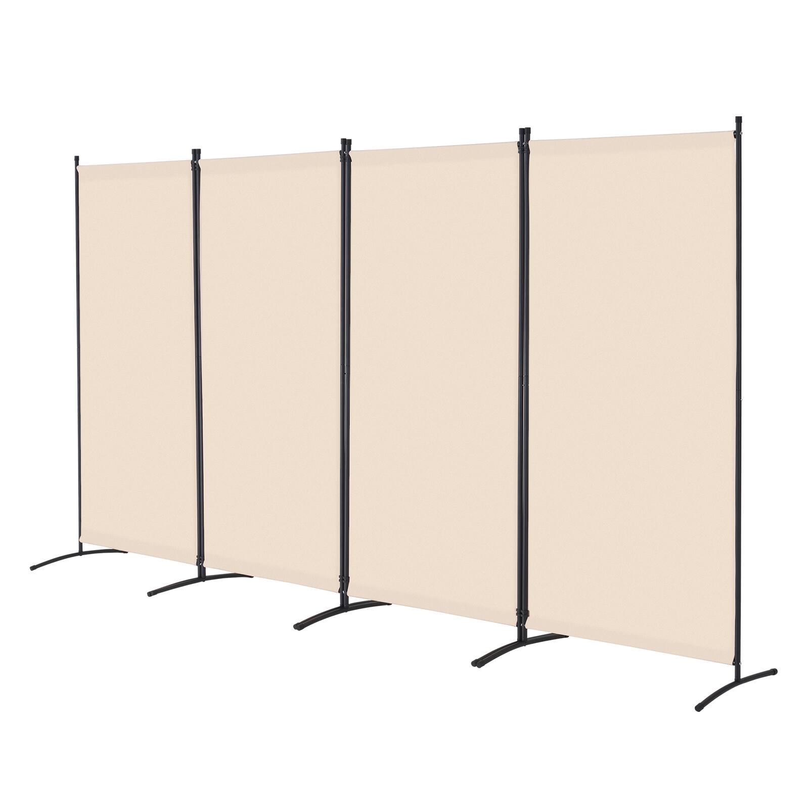 Alt View 5. VEVOR - Room Divider, 4 Panel Room Divider, Folding Privacy Screen and Portable Partition Divider for Room Separation - Beige.